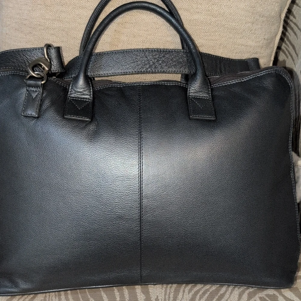 Vintage Wilson's Gray Leather Briefcase